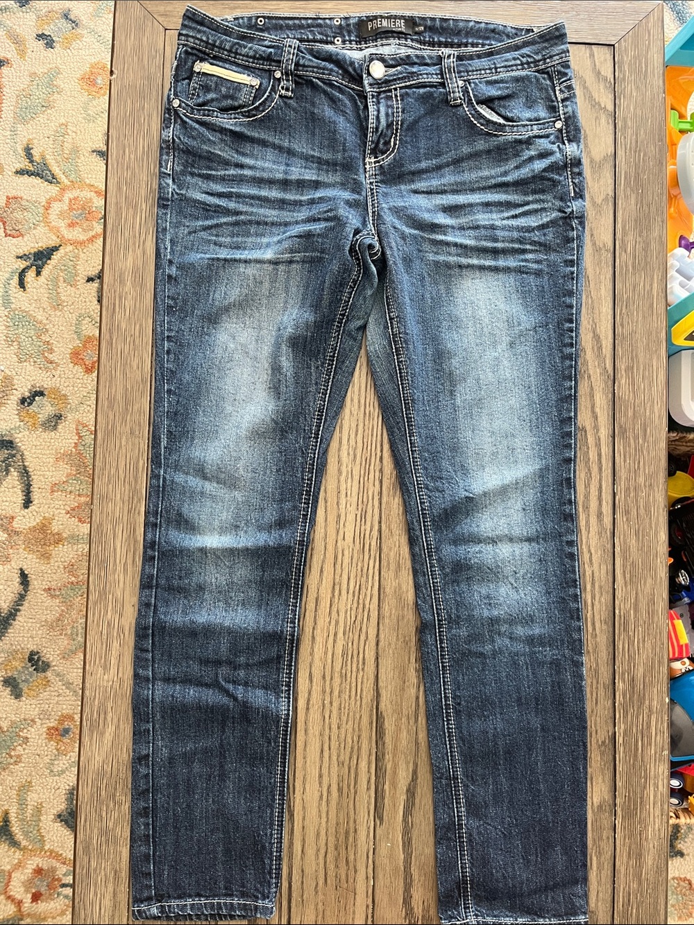 Premier Rue 21 Womens Medium-Dark Blue Stretch Skinny Jeans